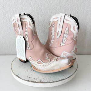 Lane CHASE THE WIND Womens Cowboy Bootie 8.5 Western Pink Cowgirl Short Boots